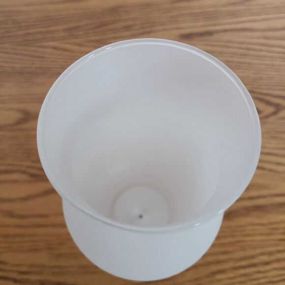 Vintage Frosted Glass Crystal Wine or Water Goblet Drinkware Candle or Crafting - Picture 9 of 13